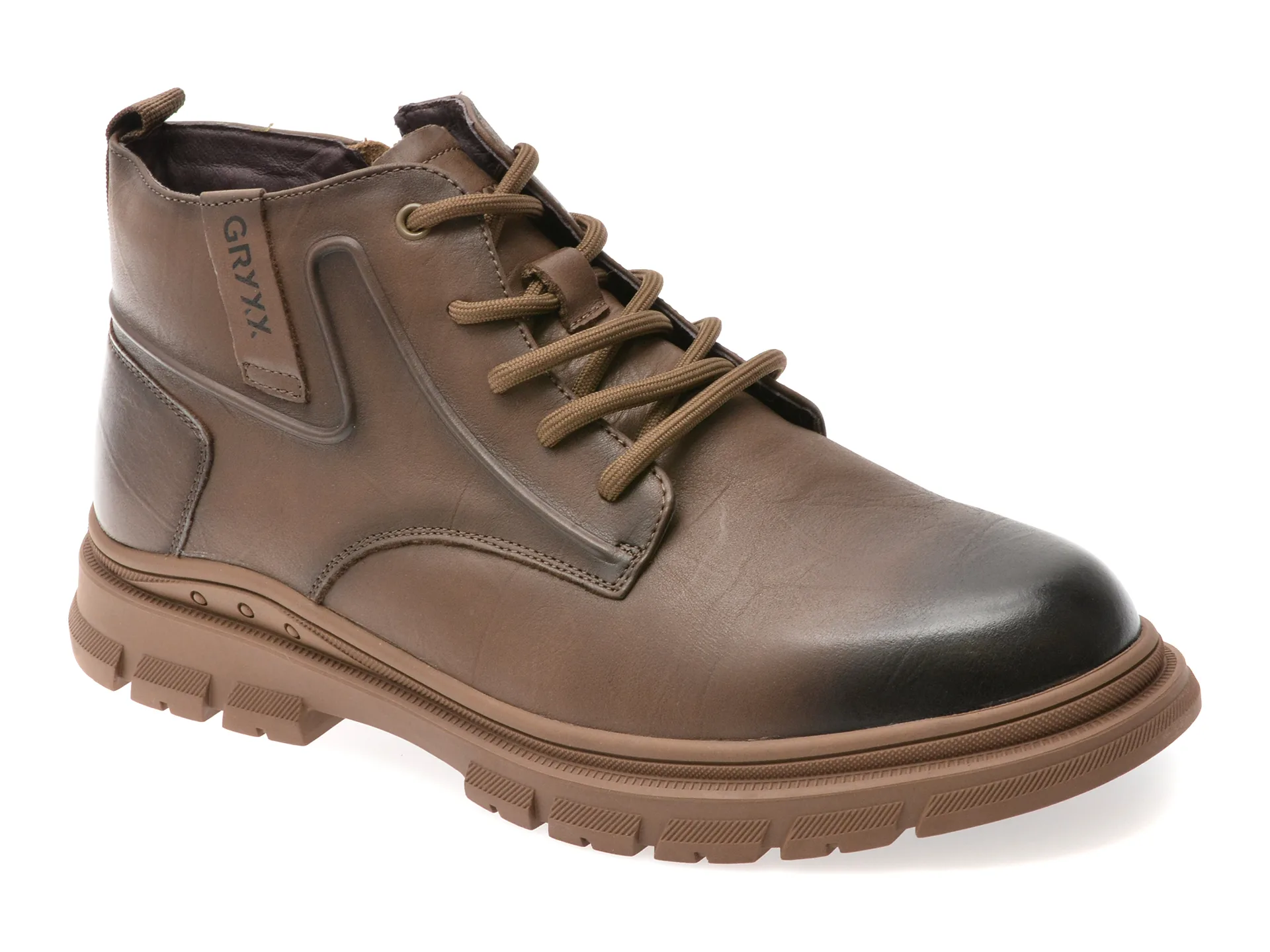 Ghete GRYXX kaki, 8853, din piele naturala 1 Ghete GRYXX kaki