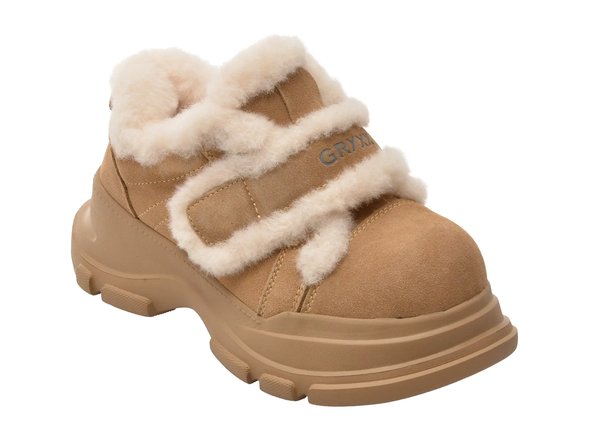 Ghete GRYXX maro, 2205, din piele intoarsa 1 Ghete GRYXX maro