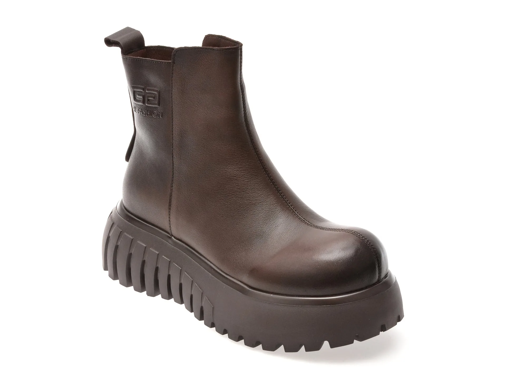 Ghete GRYXX maro, 2667, din piele naturala 1 Ghete GRYXX maro