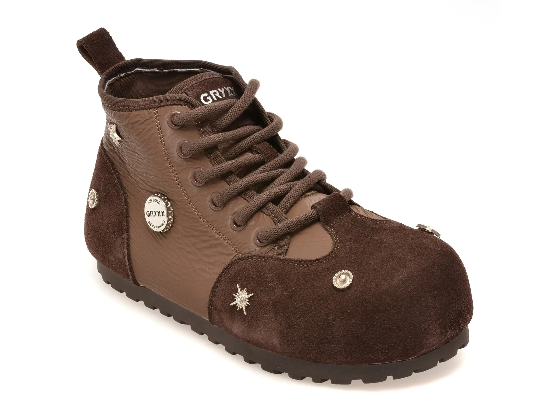 Ghete GRYXX maro, 5K688, din material textil si piele naturala 1 Ghete GRYXX maro