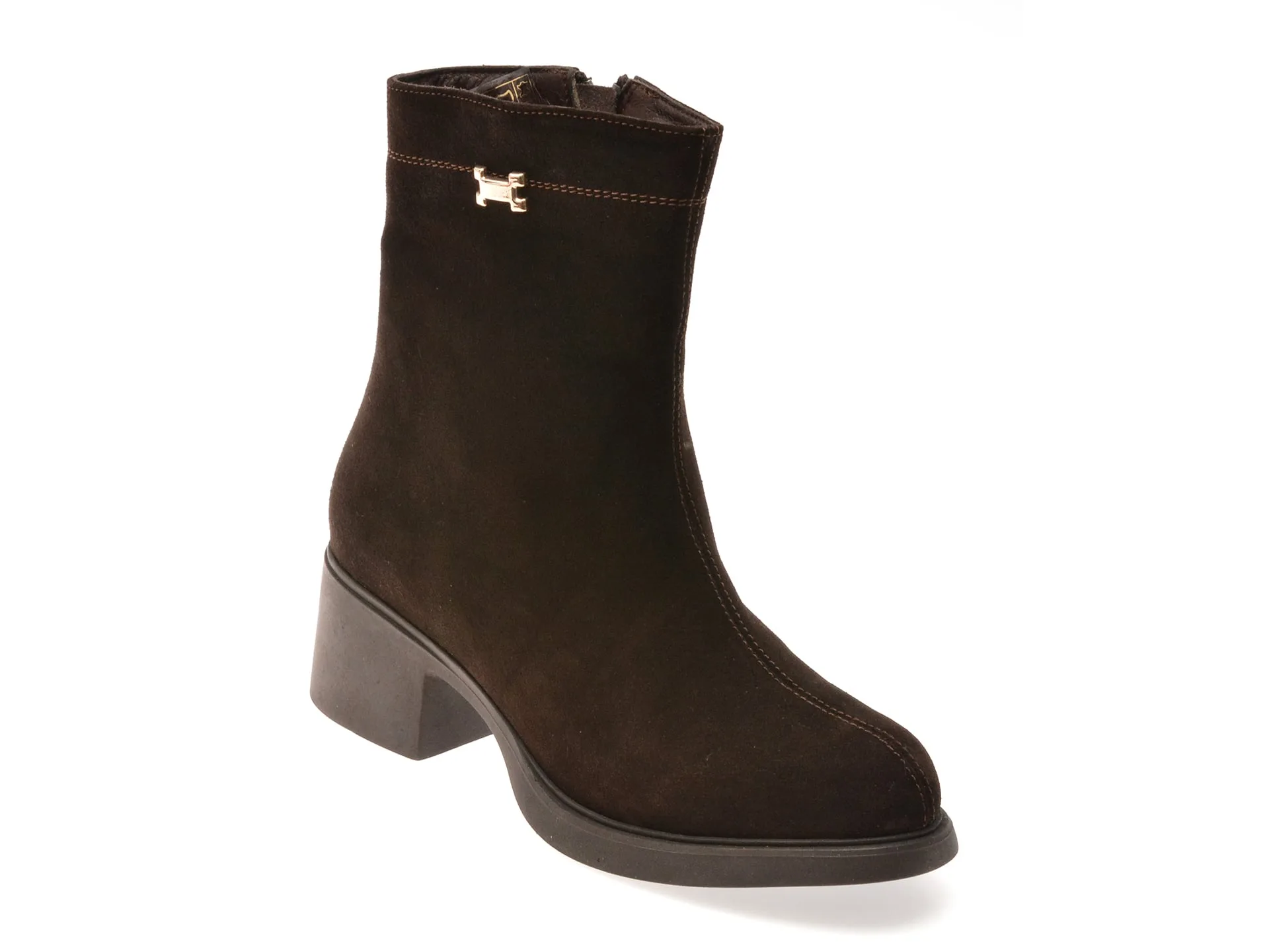 Ghete GRYXX maro, 6175128, din piele intoarsa 1 Ghete GRYXX maro