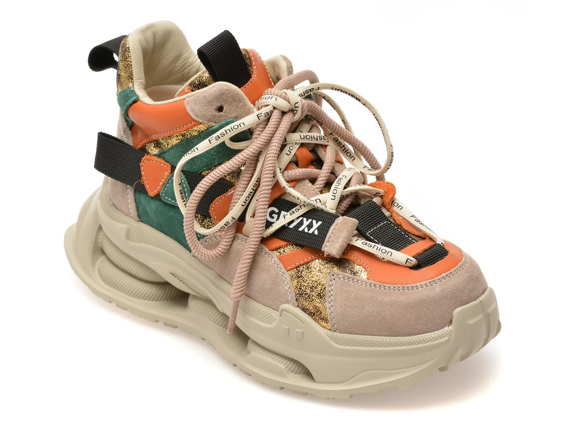Ghete GRYXX multicolor, 36889, din piele ecologica 1 Ghete GRYXX multicolor