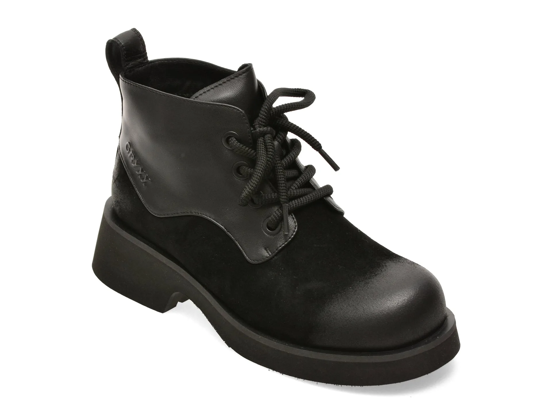 Ghete GRYXX negre, 2081, din piele naturala 1 Ghete GRYXX negre