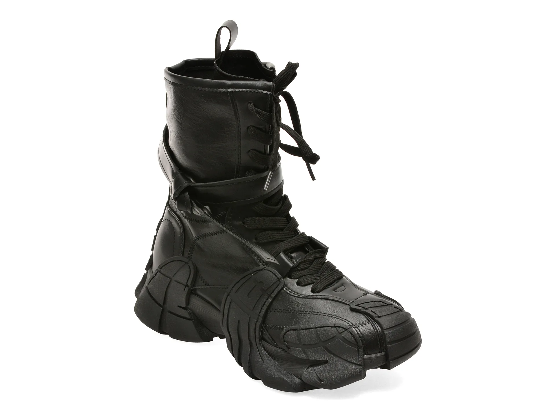 Ghete GRYXX negre, 2162, din piele ecologica 1 Ghete GRYXX negre
