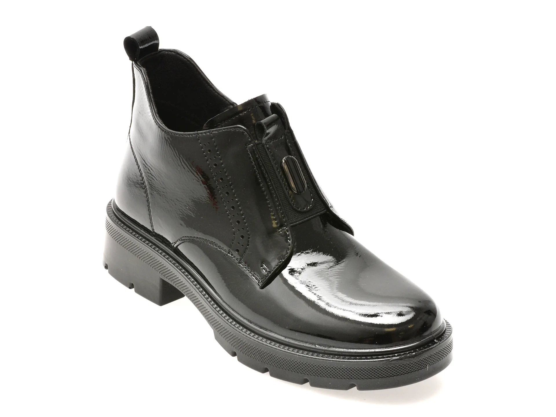 Ghete GRYXX negre, 2404311, din piele naturala lacuita 1 Ghete GRYXX negre