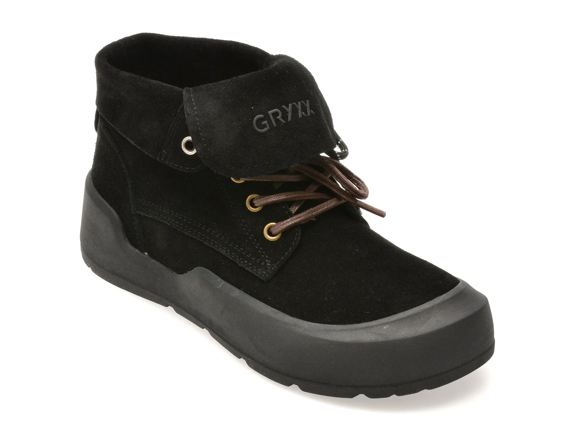 Ghete GRYXX negre, 26601, din piele intoarsa 1 Ghete GRYXX negre