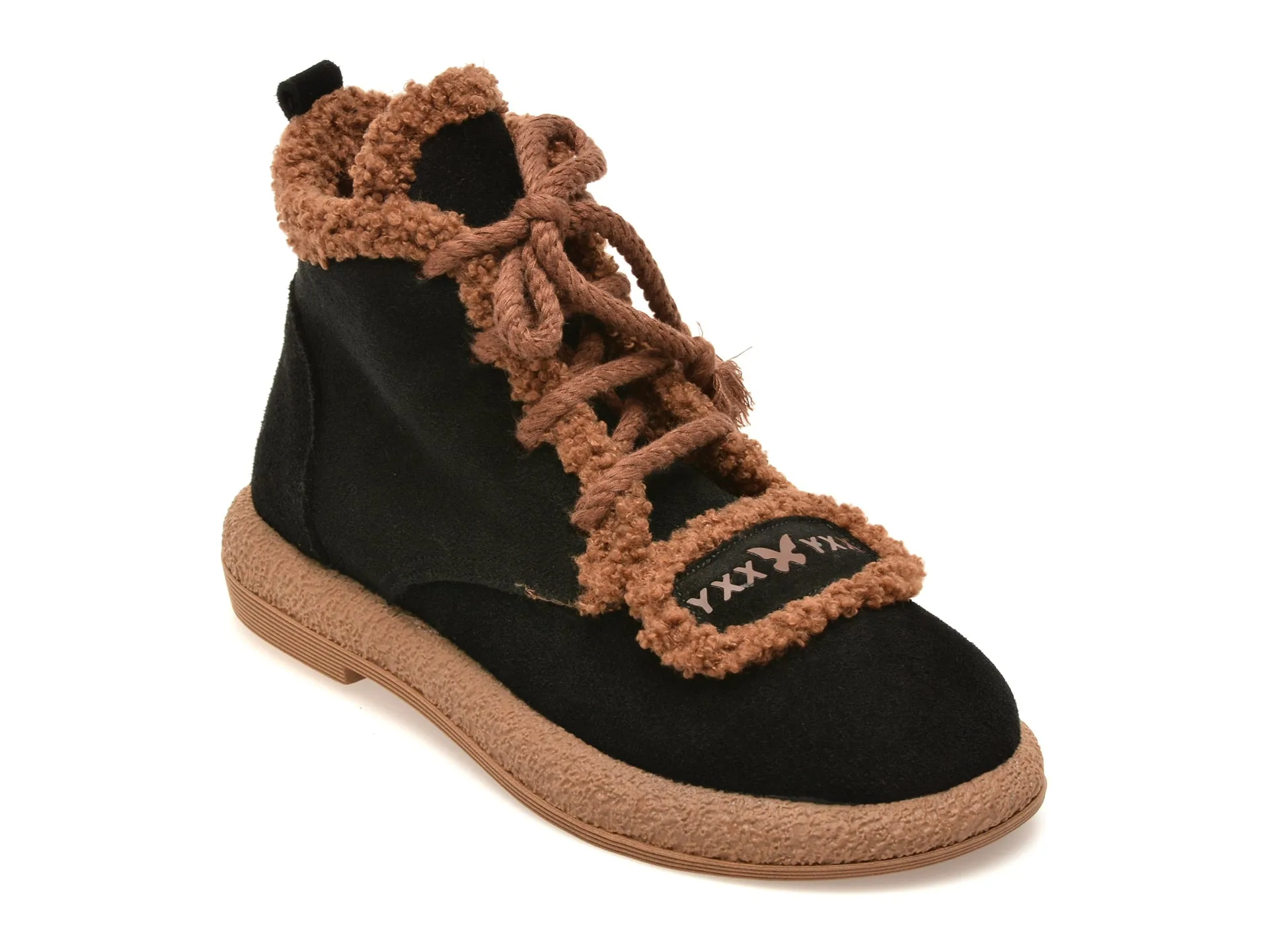 Ghete GRYXX negre, 3432736, din piele intoarsa 1 Ghete GRYXX negre