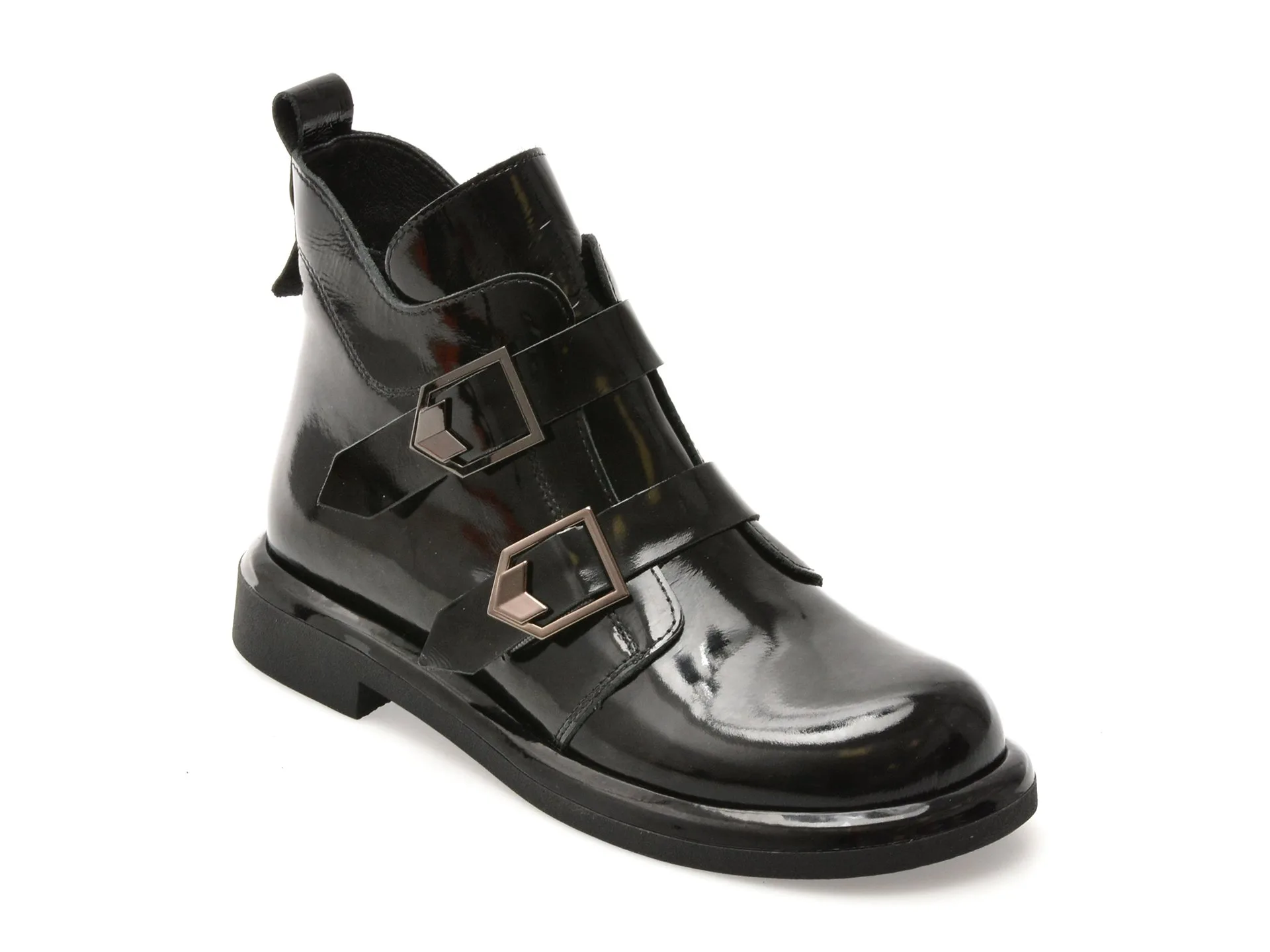 Ghete GRYXX negre, 3816002, din piele naturala lacuita 1 Ghete GRYXX negre