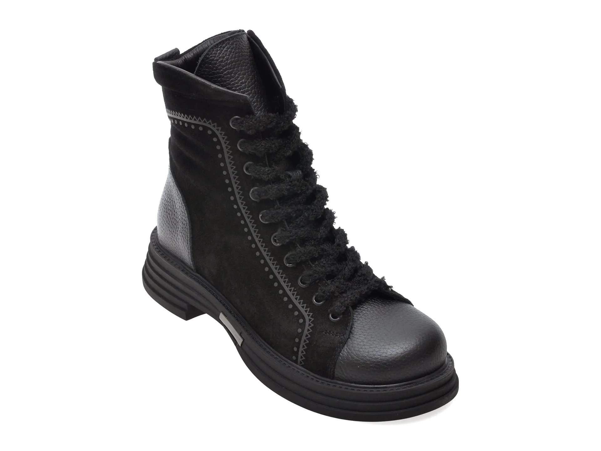 Ghete GRYXX negre, 4212726, din piele intoarsa 1 Ghete GRYXX negre