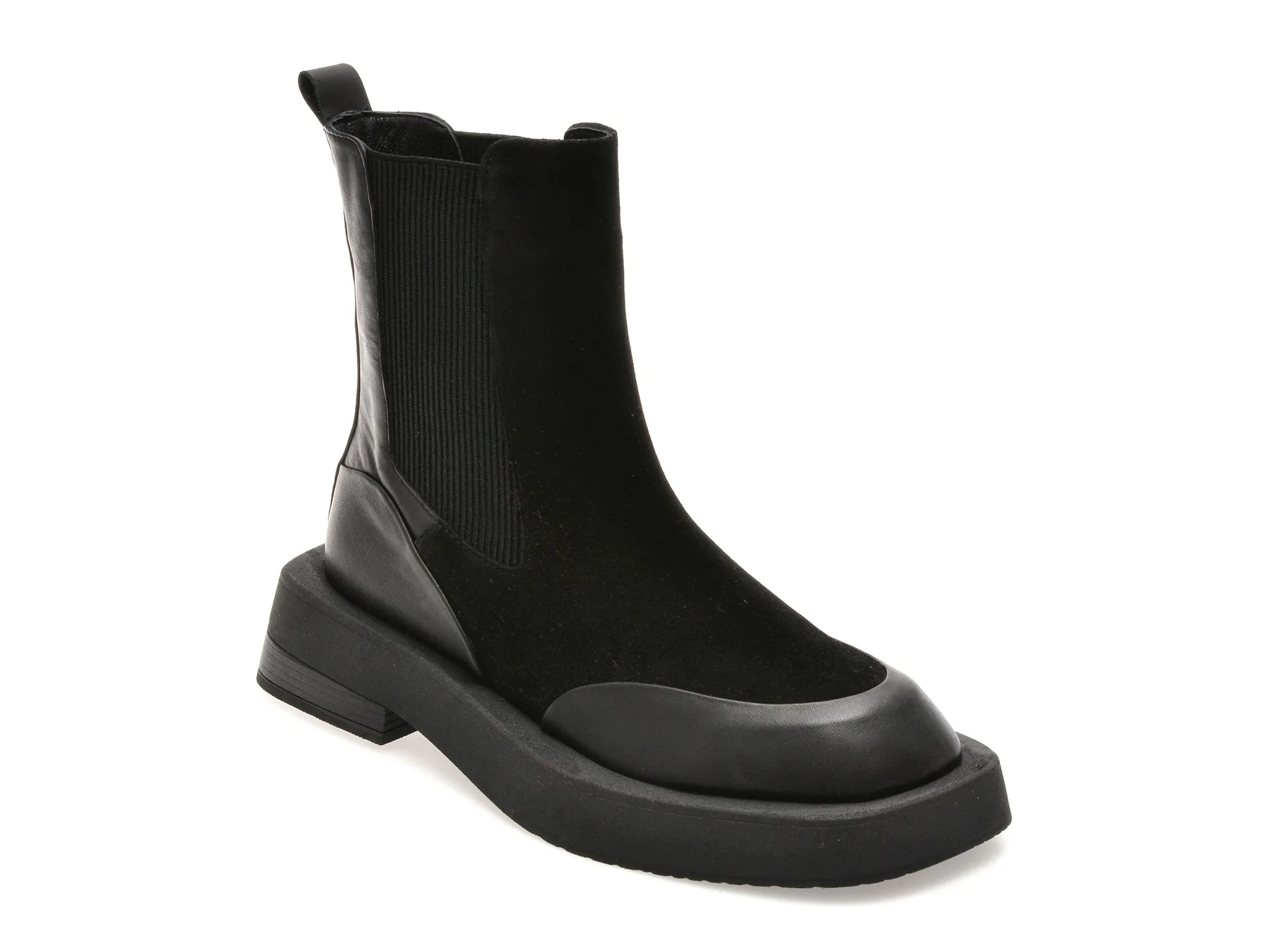 Ghete GRYXX negre, 481711, din piele intoarsa 1 Ghete GRYXX negre