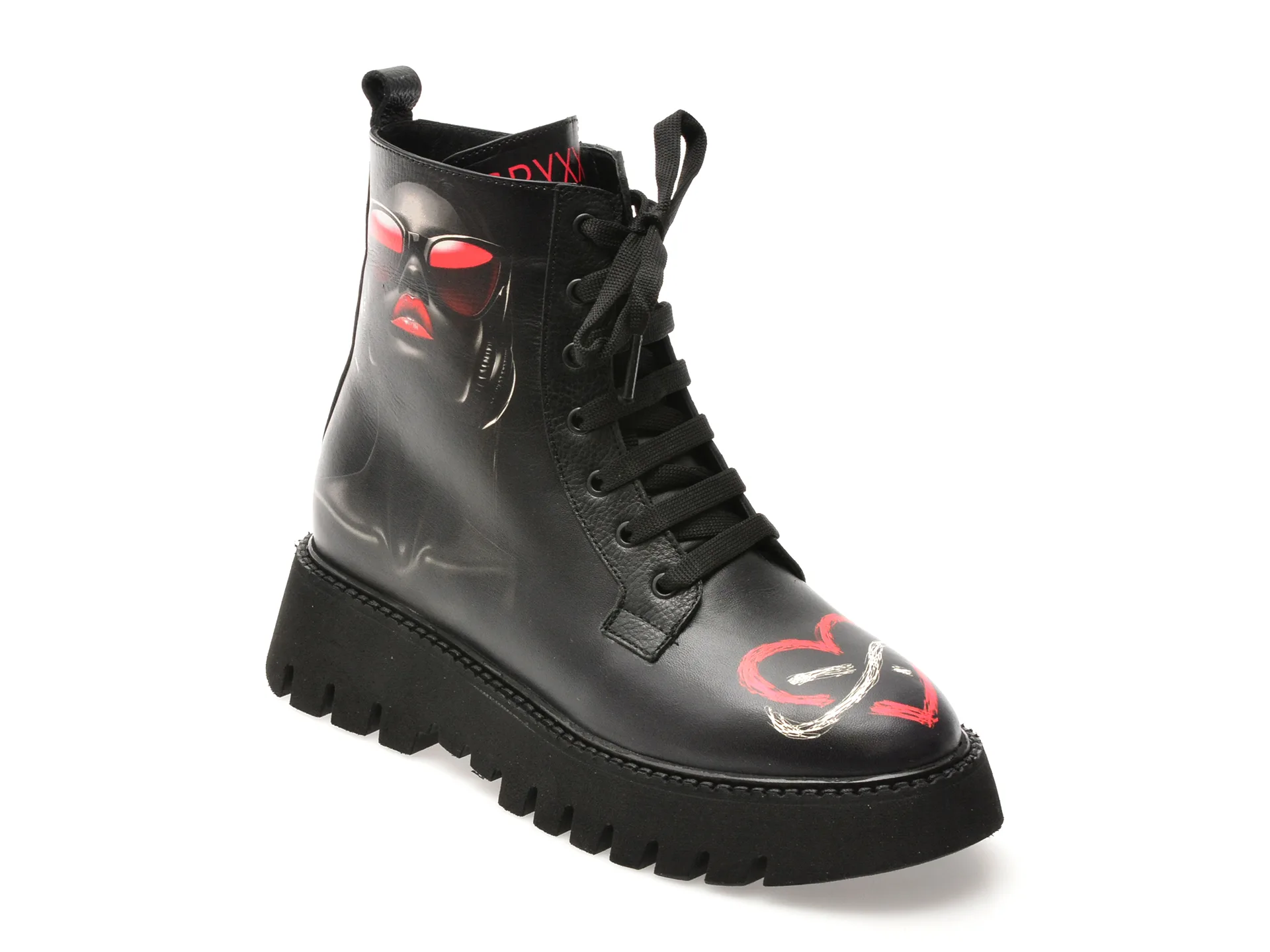 Ghete GRYXX negre, 5962332, din piele naturala 1 Ghete GRYXX negre