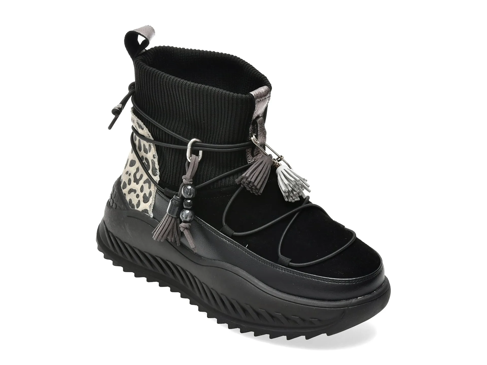Ghete GRYXX negre, 68023, din piele naturala 1 Ghete GRYXX negre