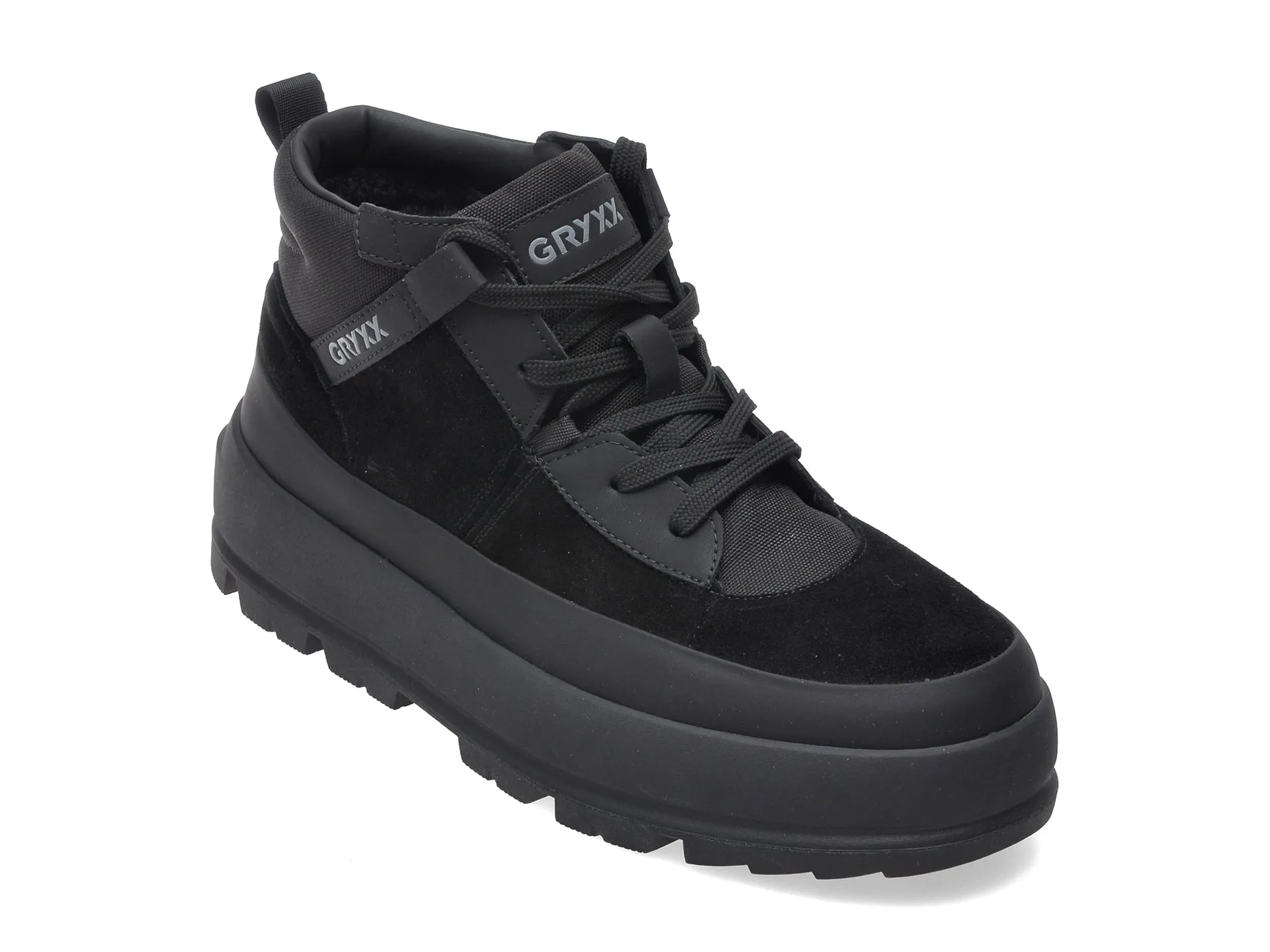 Ghete GRYXX negre, 80061, din piele naturala 1 Ghete GRYXX negre