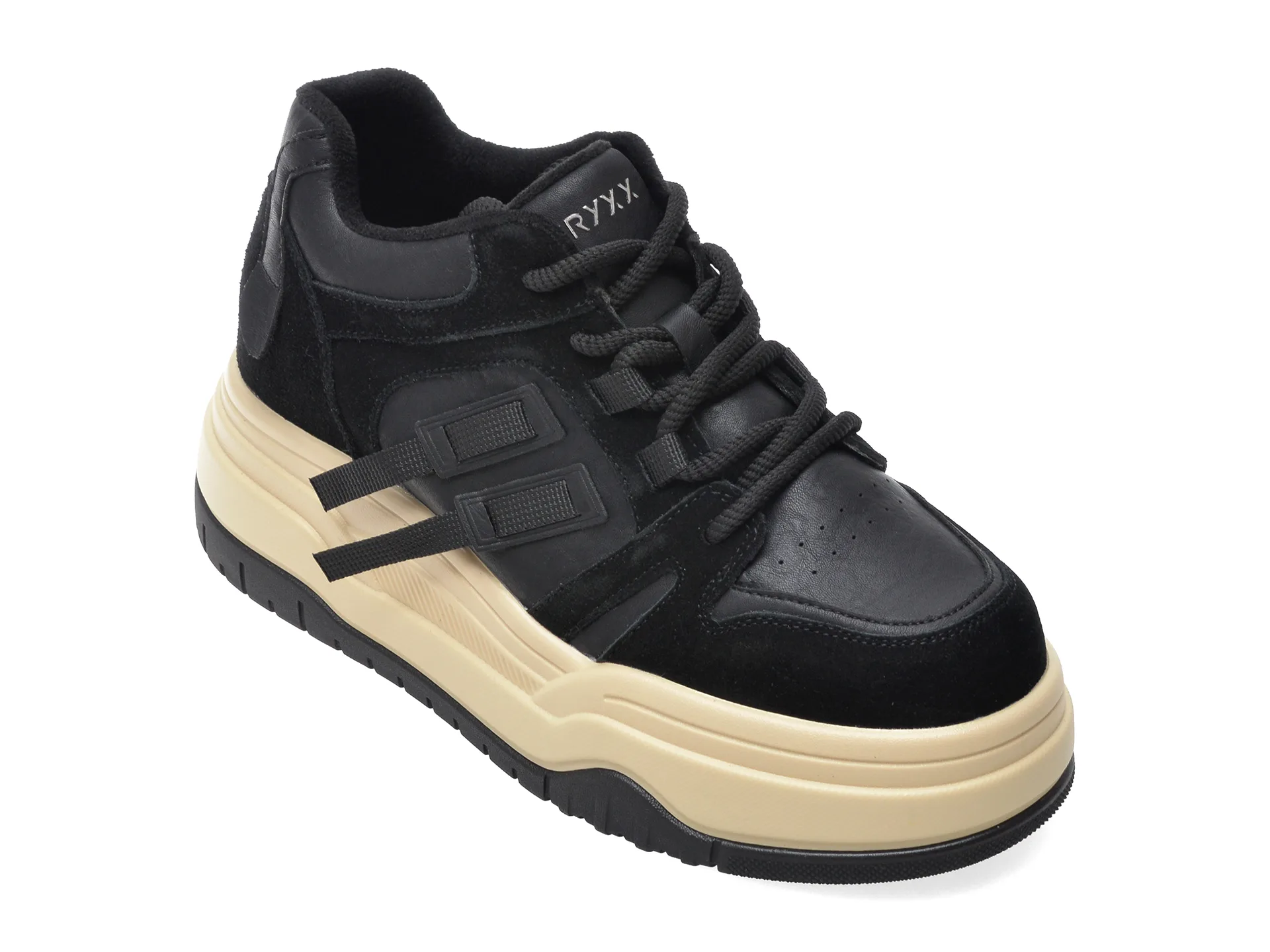 Ghete GRYXX negre, 8035, din piele naturala 1 Ghete GRYXX negre