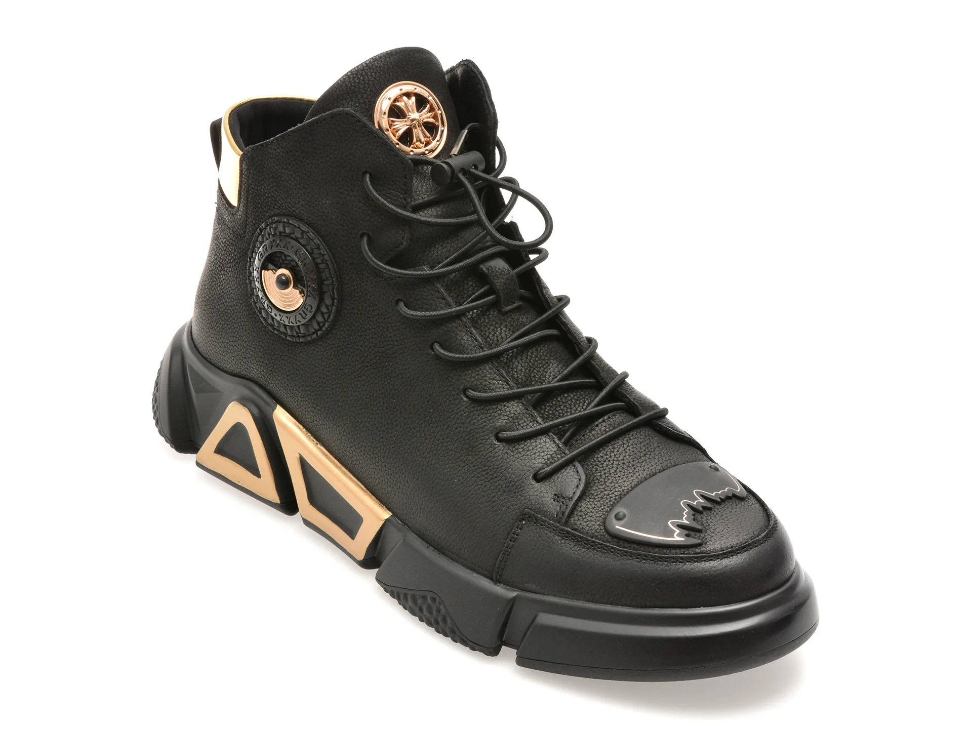 Ghete GRYXX negre, 85109, din piele naturala 1 Ghete GRYXX negre