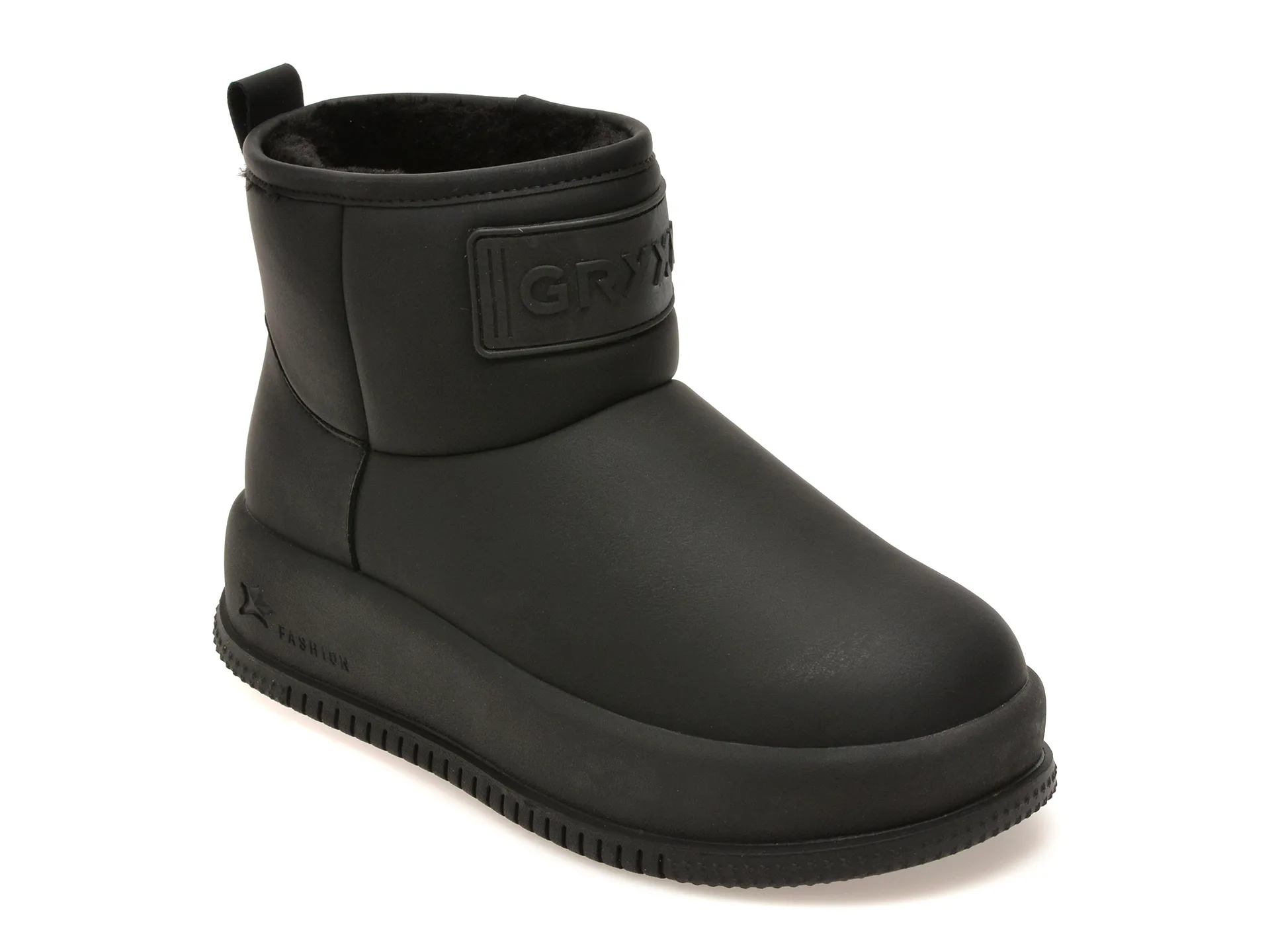 Ghete GRYXX negre, 9368, din piele ecologica 1 Ghete GRYXX negre