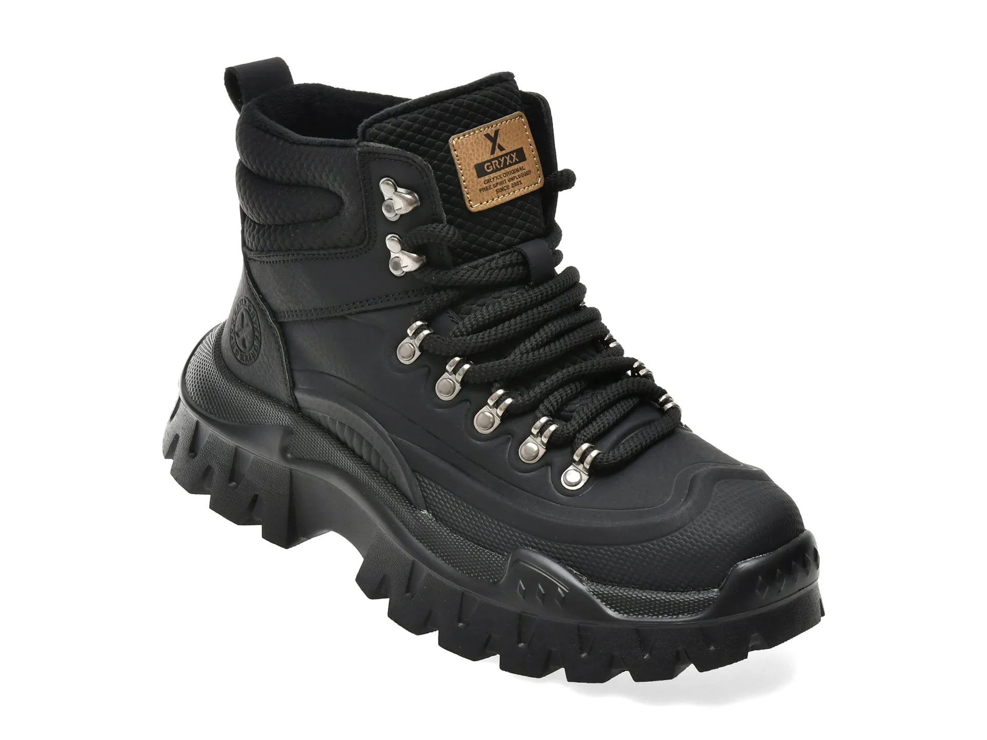 Ghete GRYXX negre, 9815, din piele naturala 1 Ghete GRYXX negre