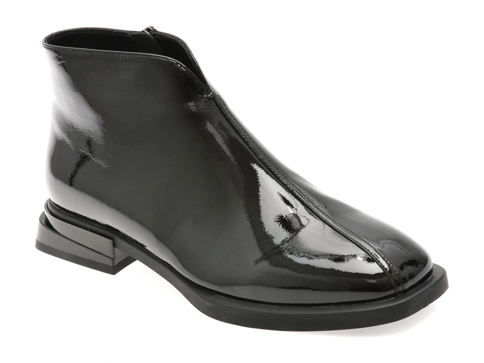 Ghete GRYXX negre, DX1268, din piele naturala lacuita 1 Ghete GRYXX negre