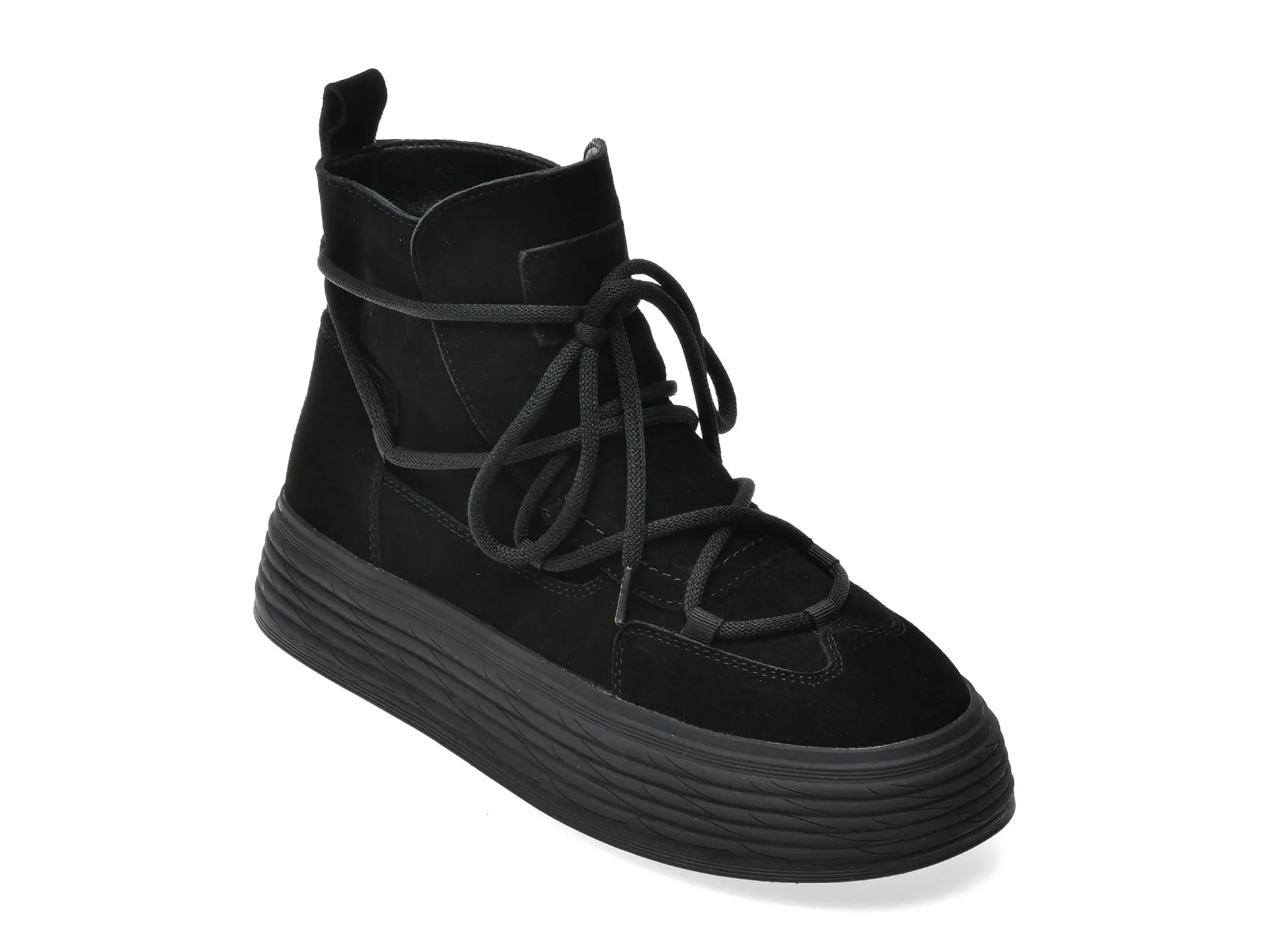 Ghete GRYXX negre, F005S, din piele intoarsa 1 Ghete GRYXX negre