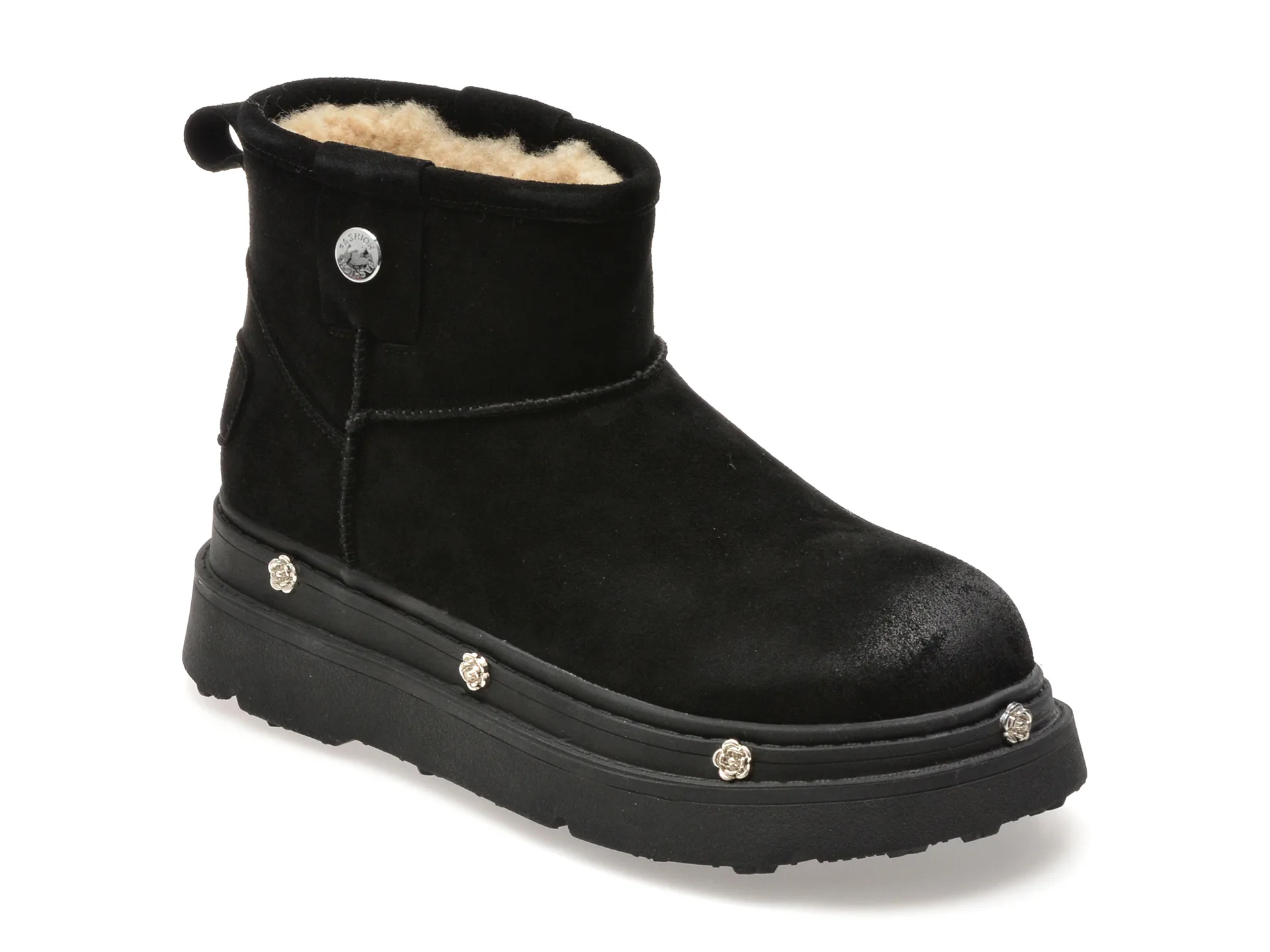 Ghete GRYXX negre, SX2602, din piele intoarsa 1 Ghete GRYXX negre