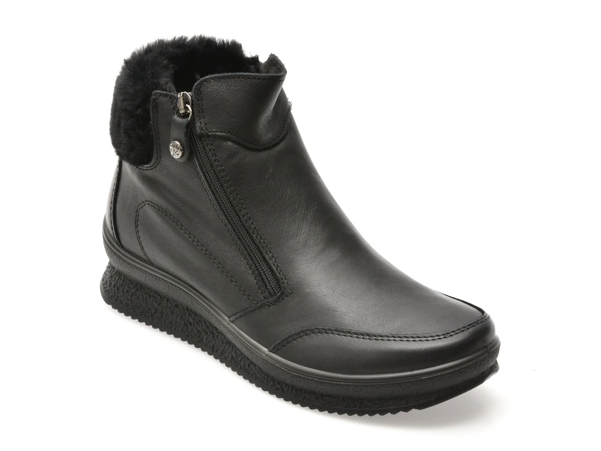 Ghete IMAC negre, 856680, din piele naturala 1 Ghete IMAC negre