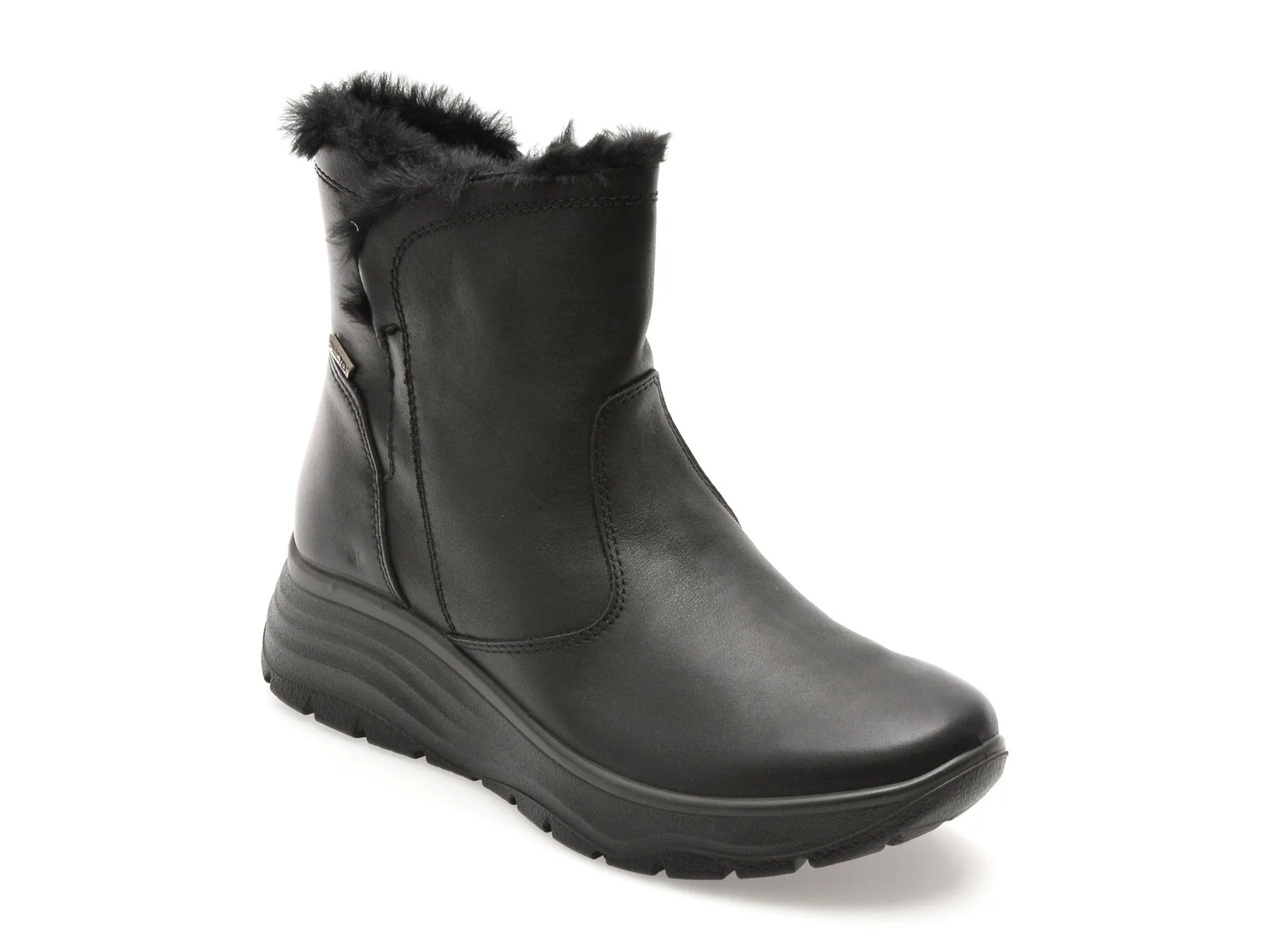 Ghete IMAC negre, 856898, din piele naturala 1 Ghete IMAC negre