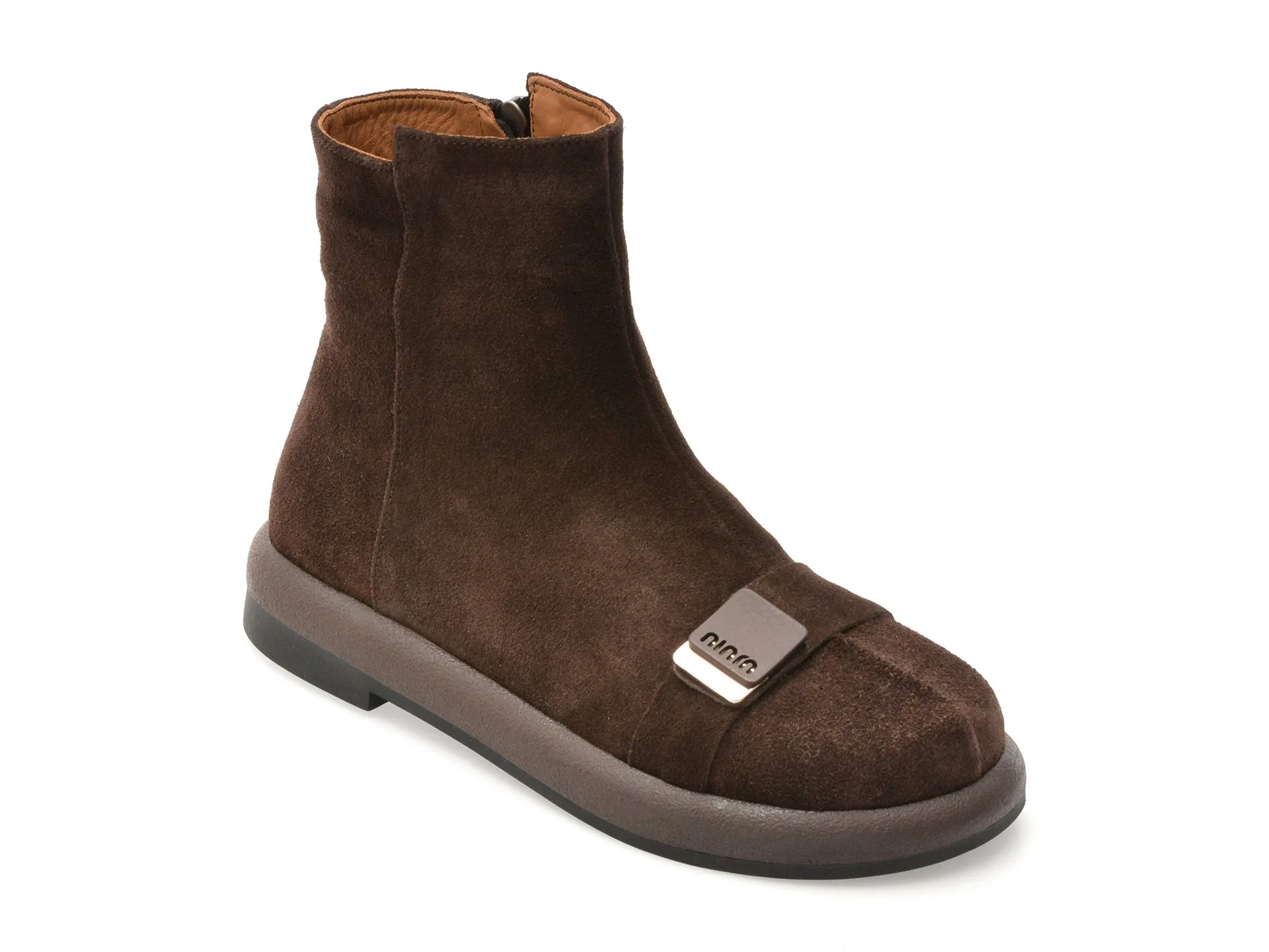 Ghete IMAGE maro, 2541842, din piele intoarsa 1 Ghete IMAGE maro