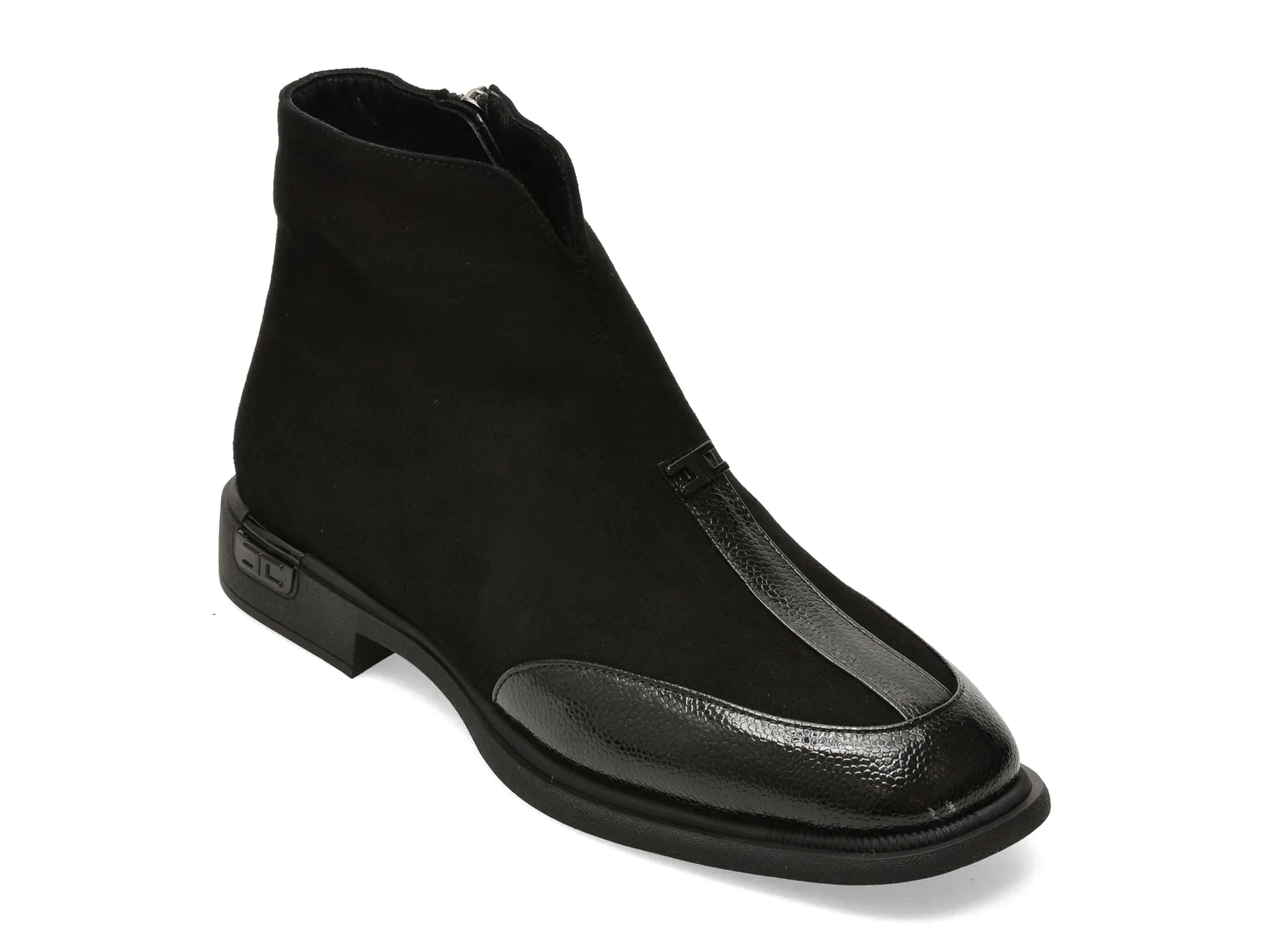 Ghete IMAGE negre, 1531710, din piele intoarsa 1 Ghete IMAGE negre