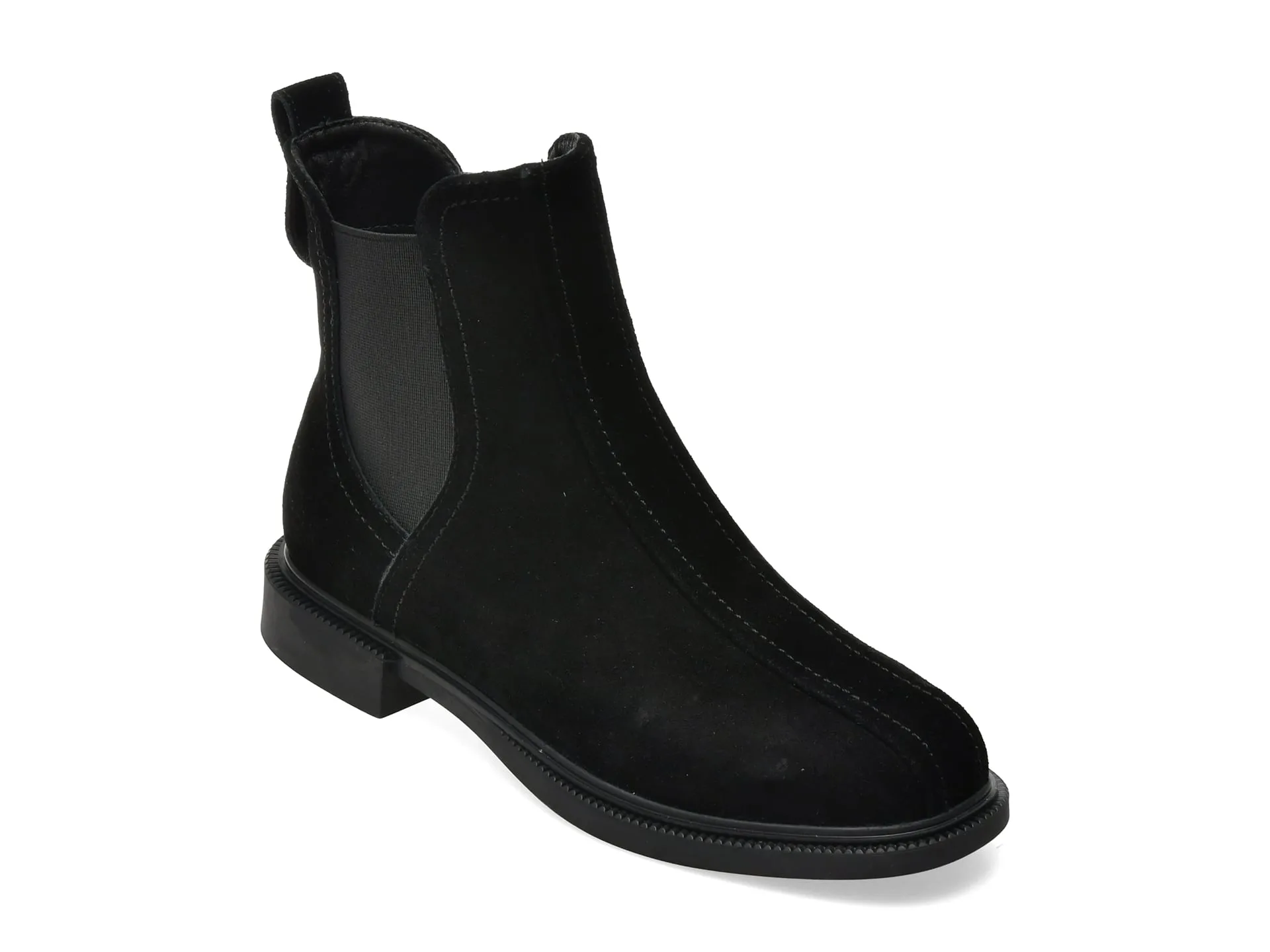 Ghete IMAGE negre, 39712, din piele intoarsa 1 Ghete IMAGE negre