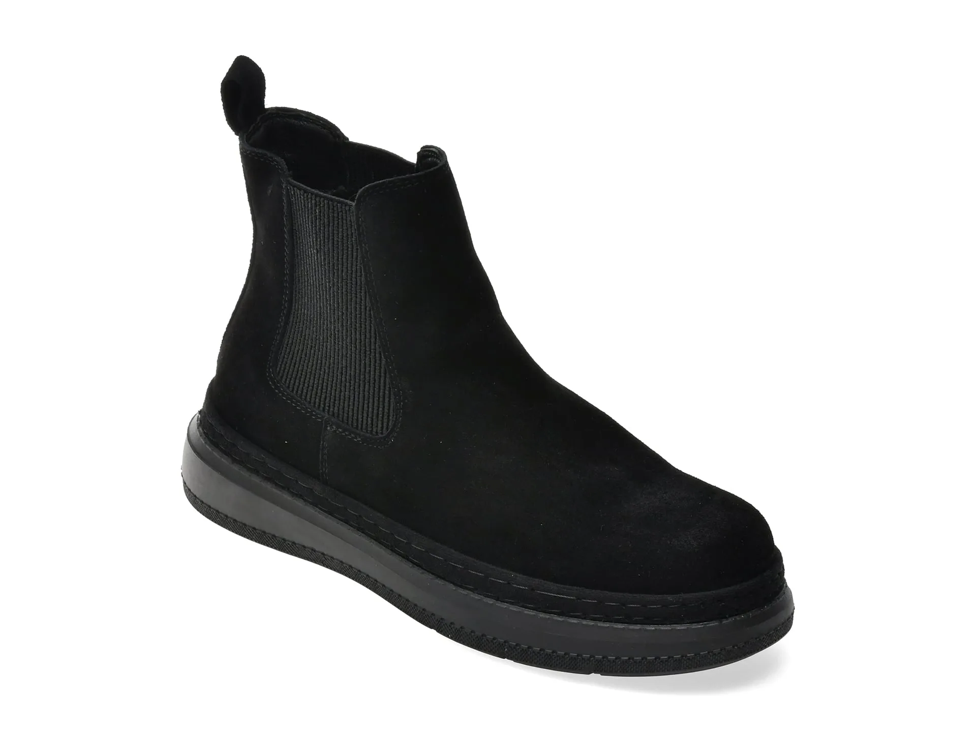 Ghete IMAGE negre, 81957K1, din piele intoarsa 1 Ghete IMAGE negre