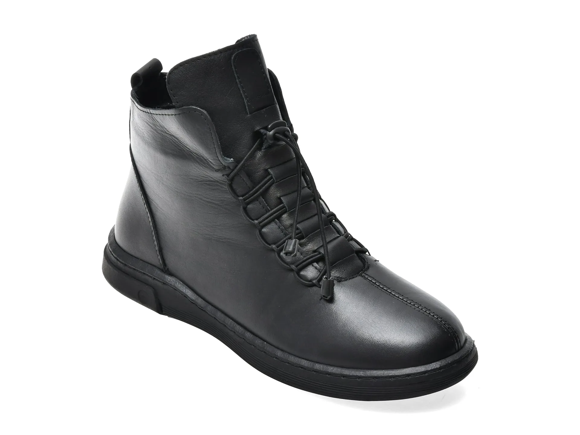 Ghete IMAGE negre, CS230, din piele naturala 1 Ghete IMAGE negre
