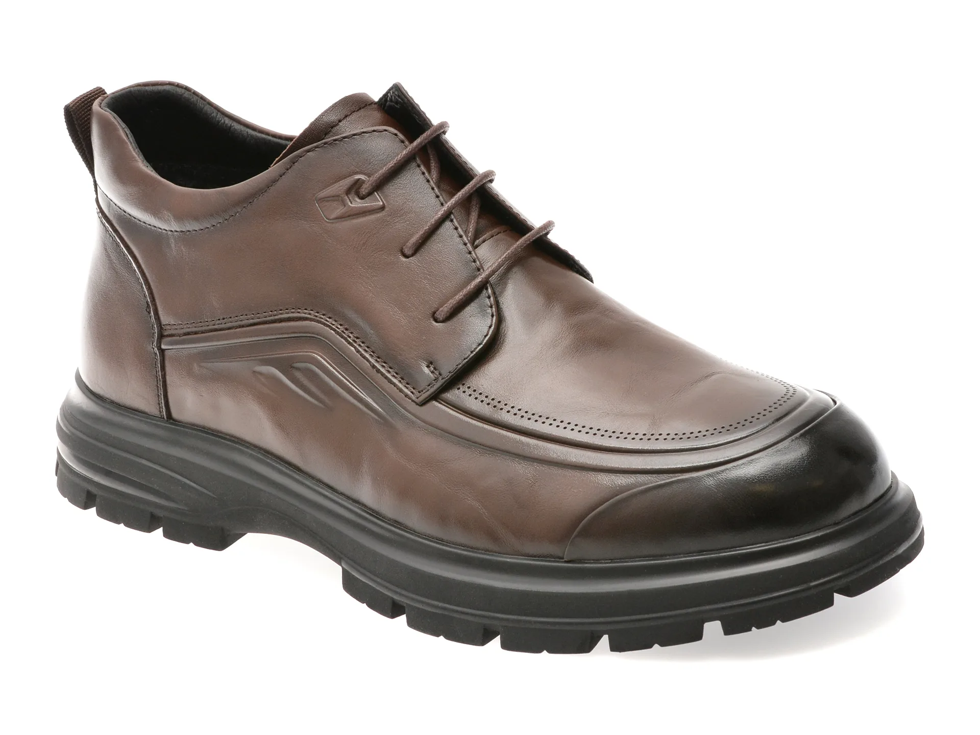 Ghete OTTER maro, 8078, din piele naturala 1 Ghete OTTER maro