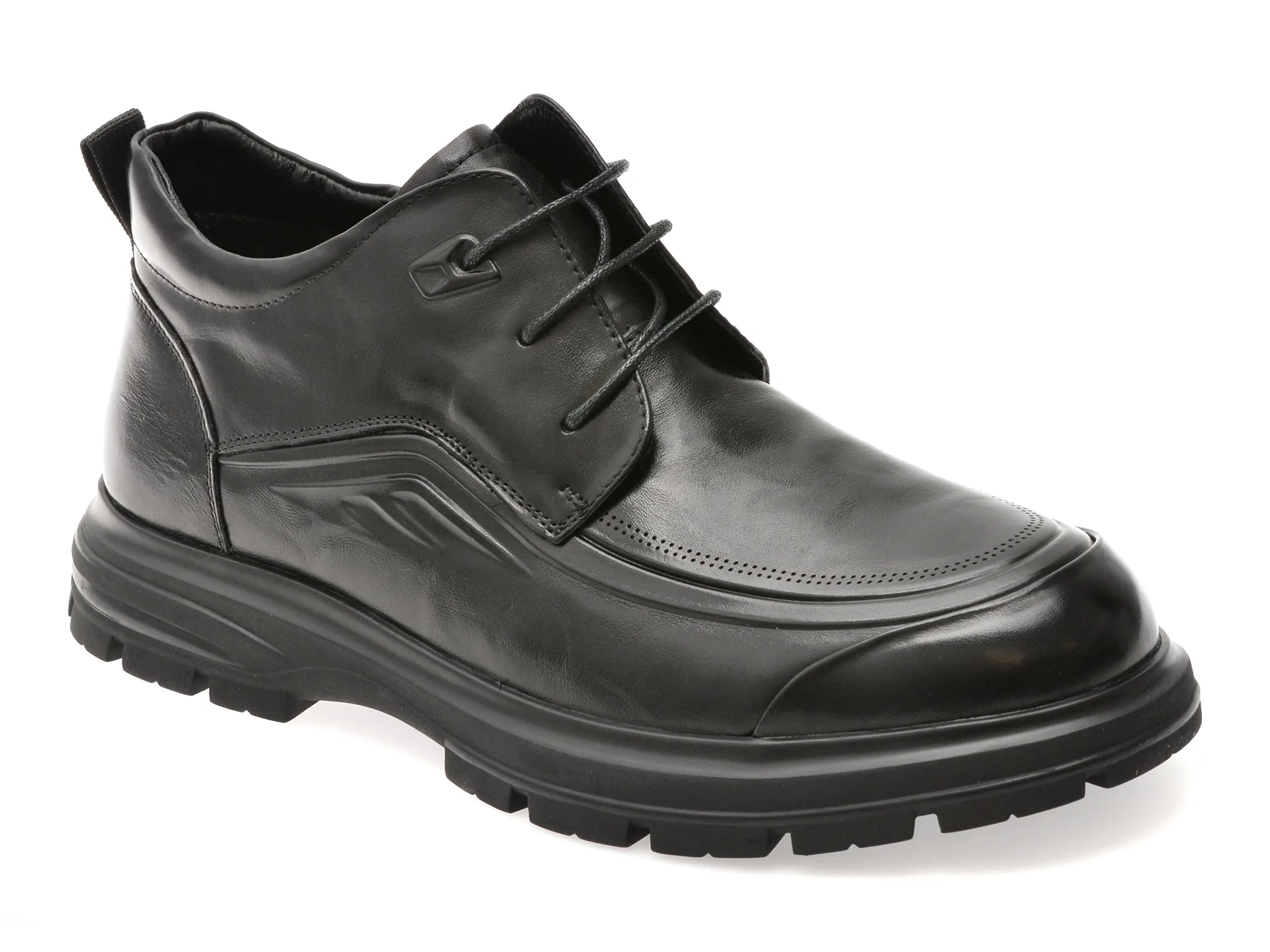 Ghete OTTER negre, 8078, din piele naturala 1 Ghete OTTER negre