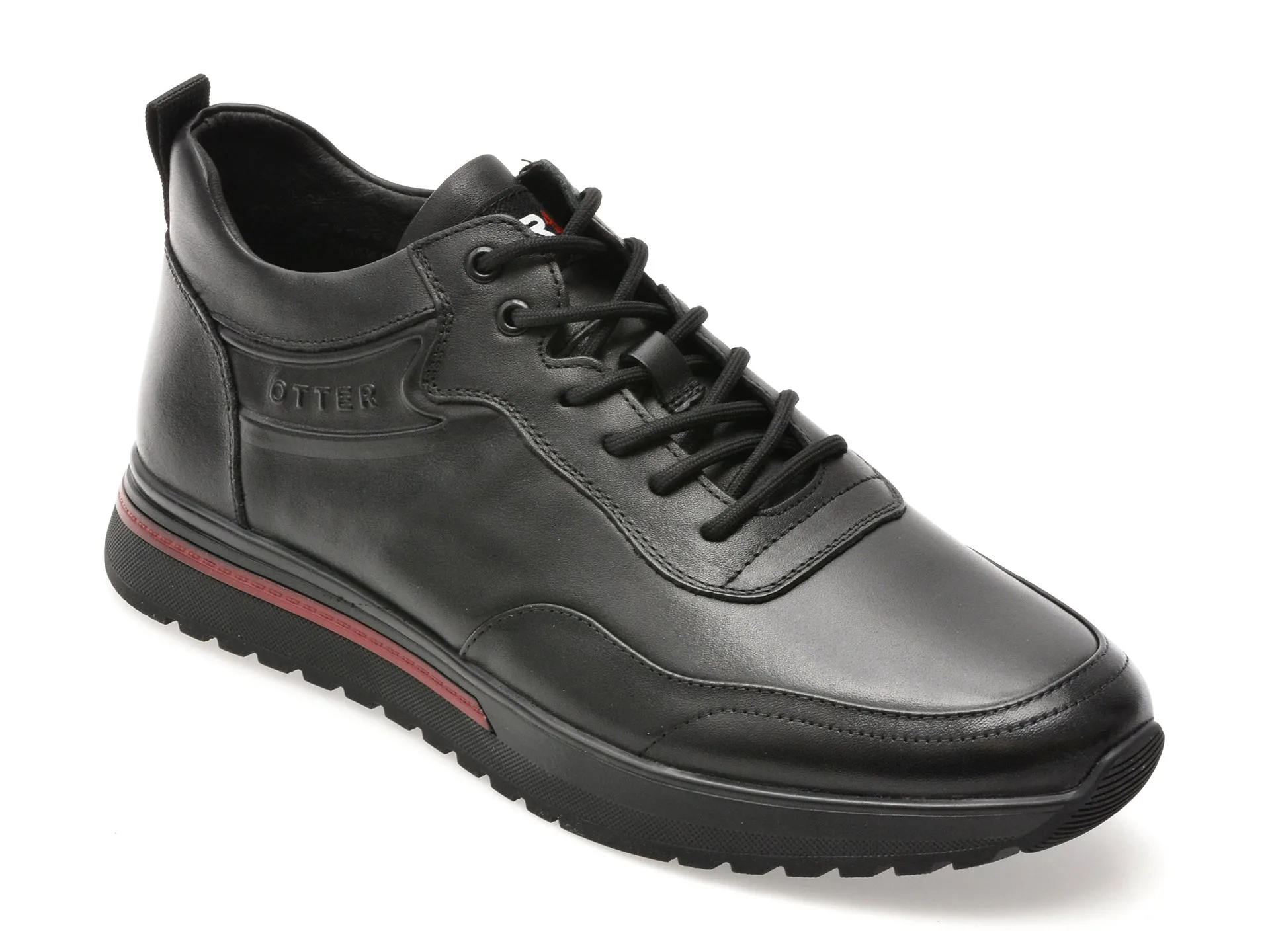 Ghete OTTER negre, LTK03, din piele naturala 1 Ghete OTTER negre