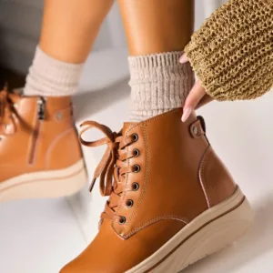 Ghete Piele Naturala dama Camel Alexina