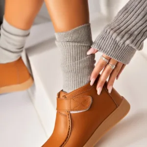 Ghete Piele Naturala dama Camel Ilena