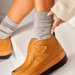 Ghete Piele Naturala dama Camel Kyonna