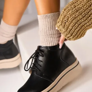 Ghete Piele Naturala dama Negre Yuliya