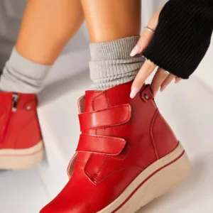 Ghete Piele Naturala dama Rosii Kanai