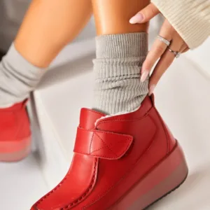 Ghete Piele Naturala dama Rosii Kyonna