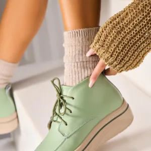 Ghete Piele Naturala dama Verzi Teana