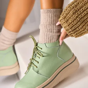 Ghete Piele Naturala dama Verzi Yuliya