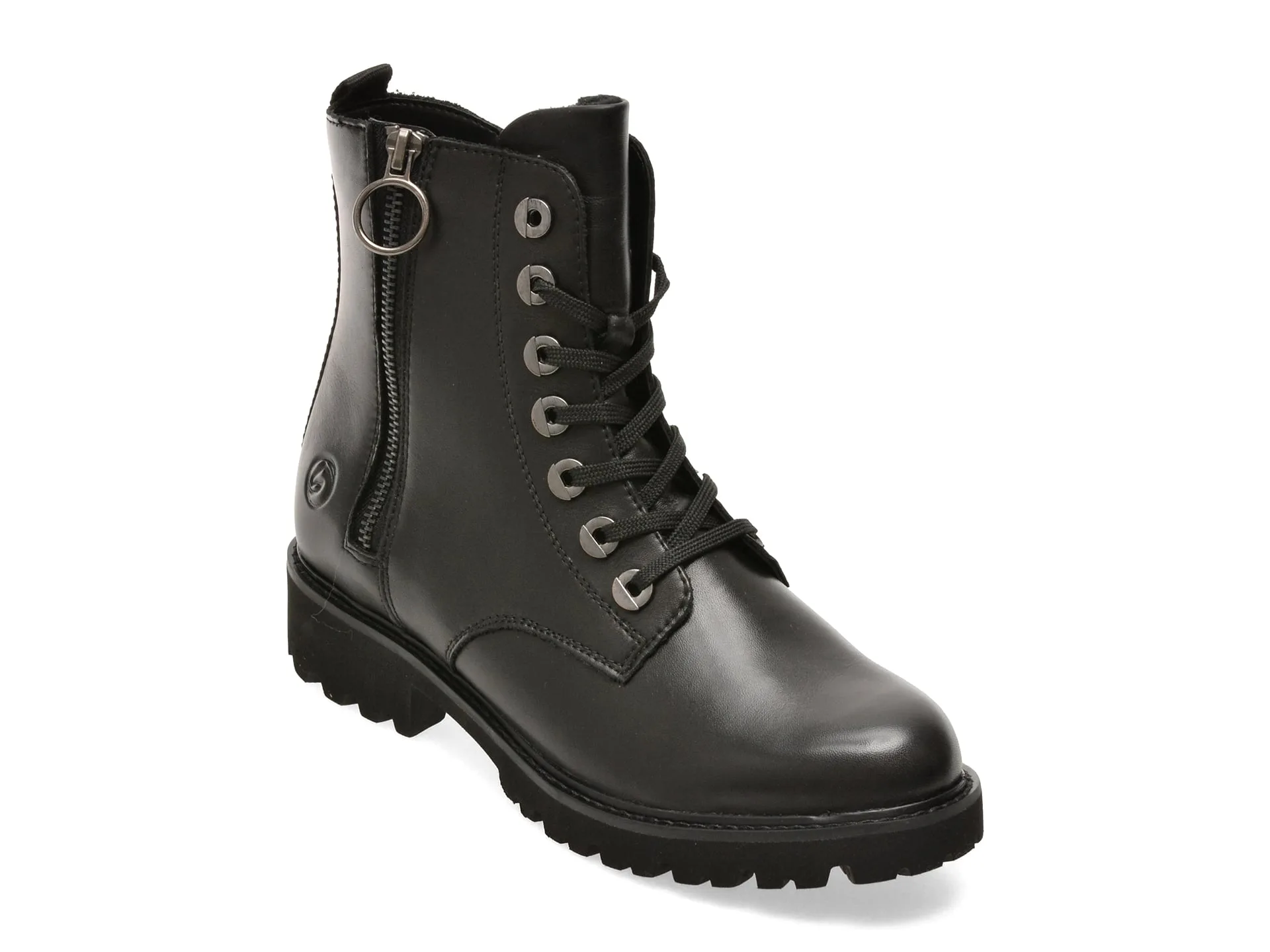 Ghete REMONTE negre, D8671, din piele naturala 1 Ghete REMONTE negre