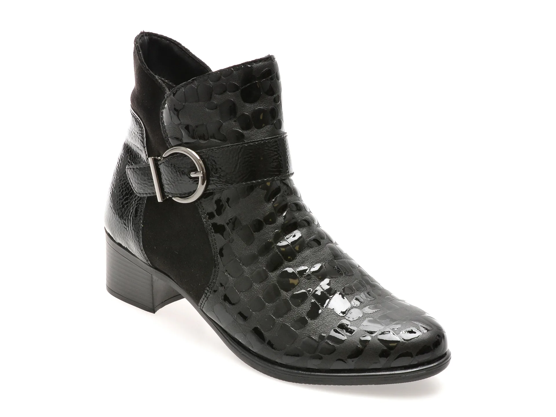 Ghete REMONTE negre, R5188, din piele naturala 1 Ghete REMONTE negre