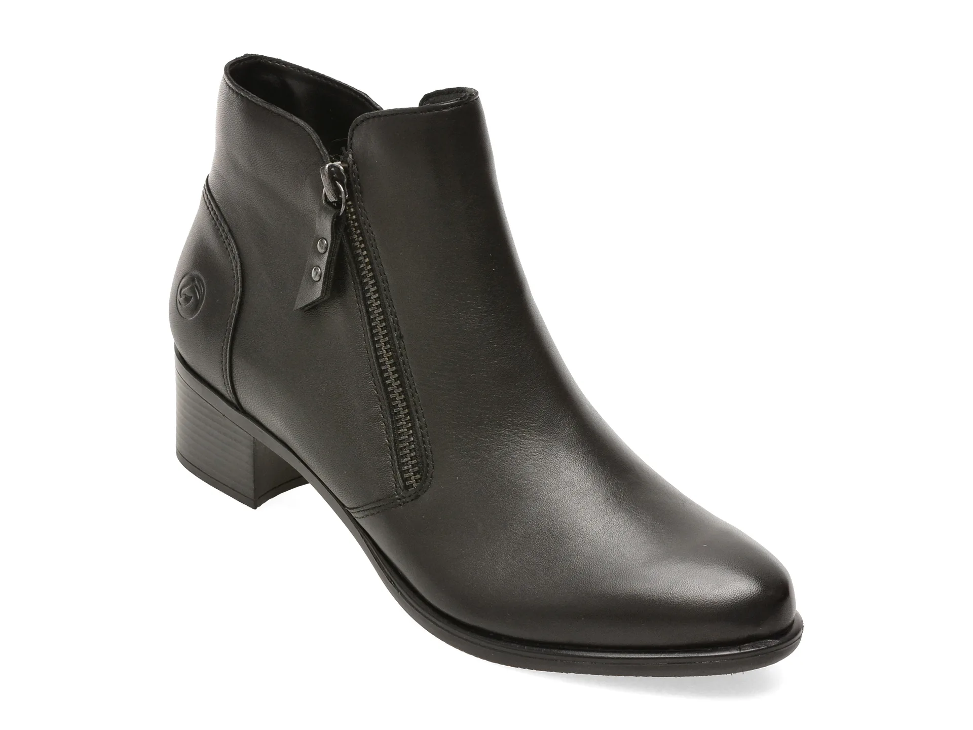 Ghete REMONTE negre, R5190, din piele naturala 1 Ghete REMONTE negre