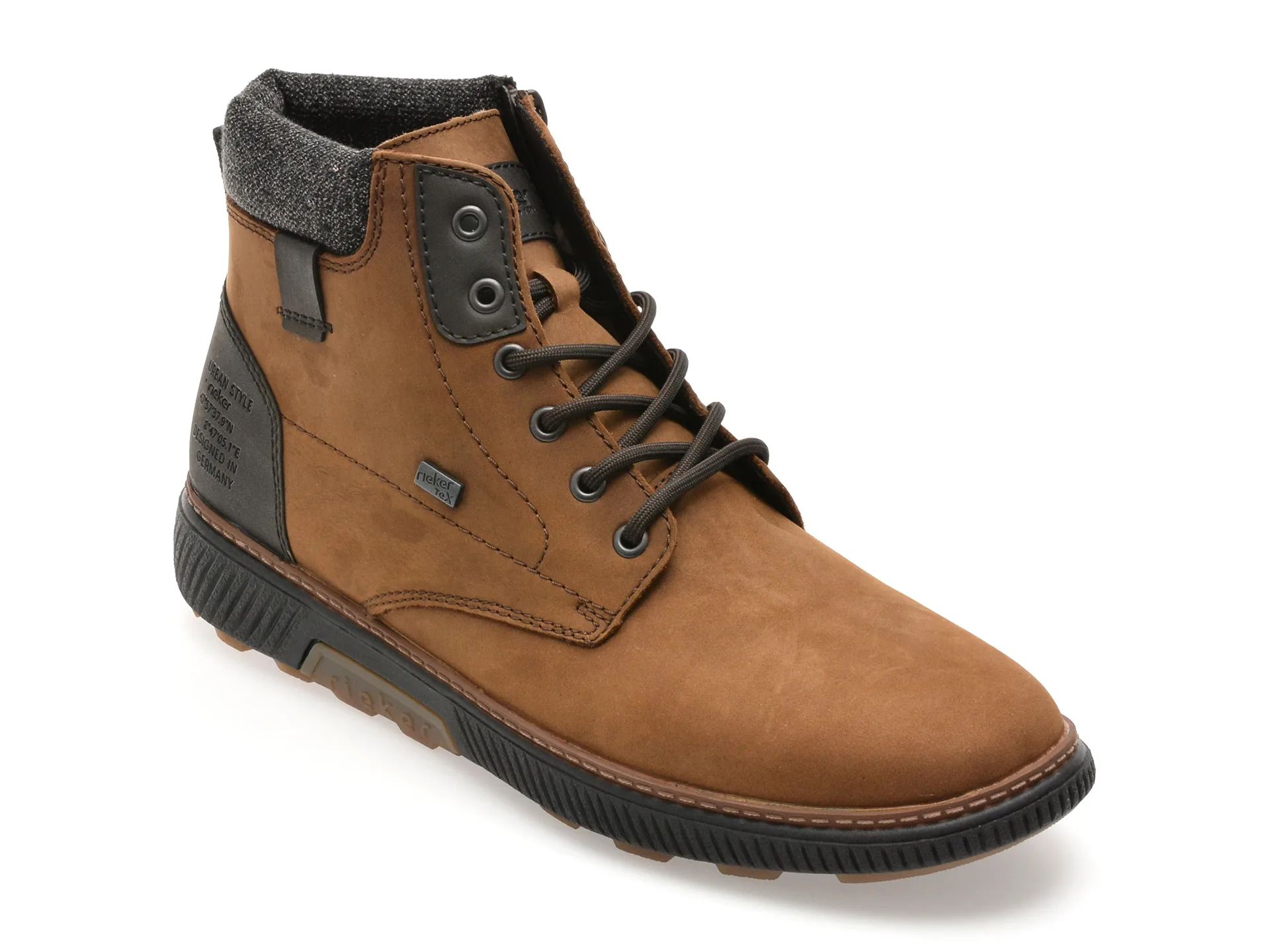 Ghete RIEKER maro, B3343, din piele naturala 1 Ghete RIEKER maro