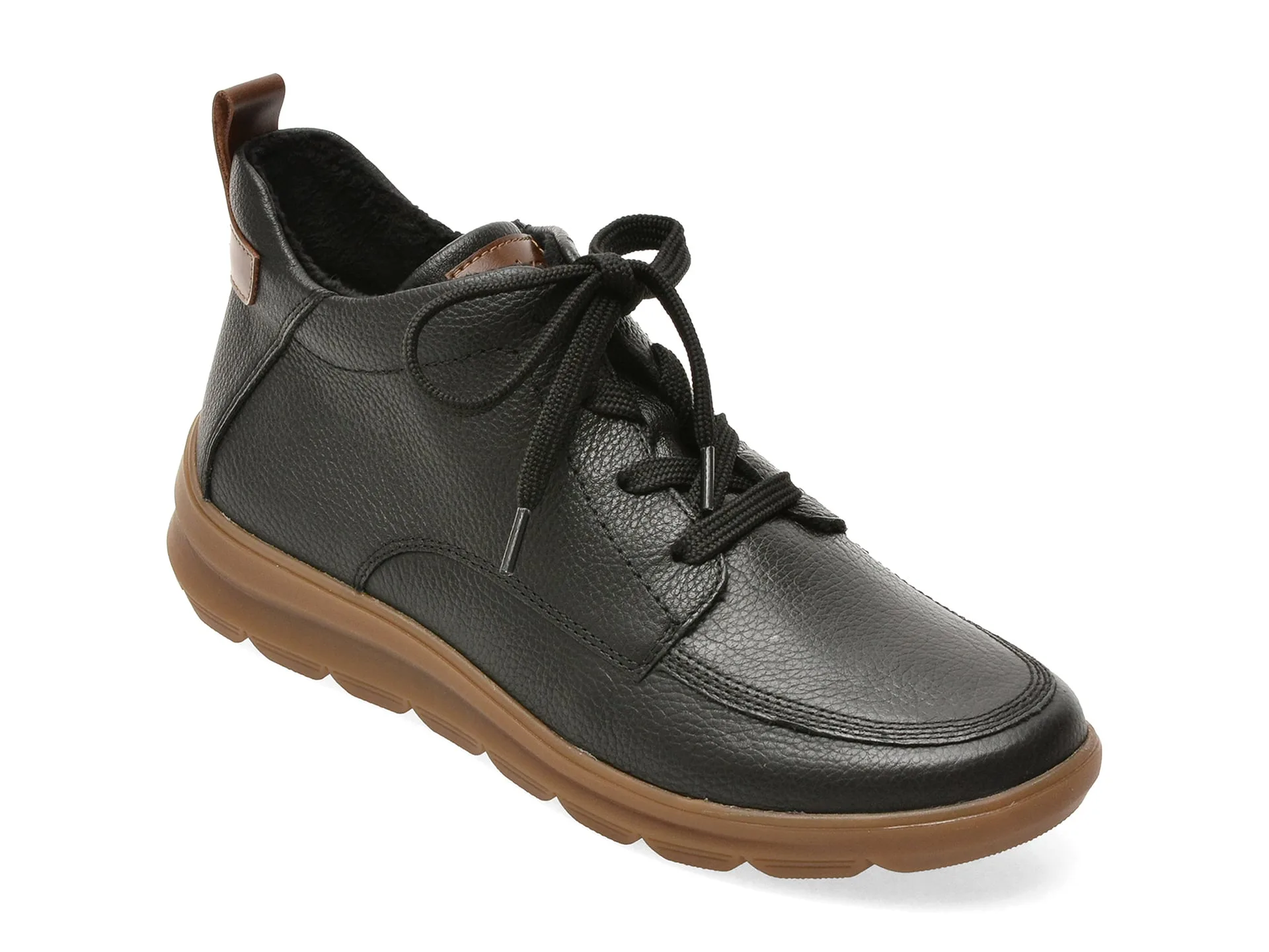 Ghete RIEKER negre, Z0002, din piele naturala 1 Ghete RIEKER negre