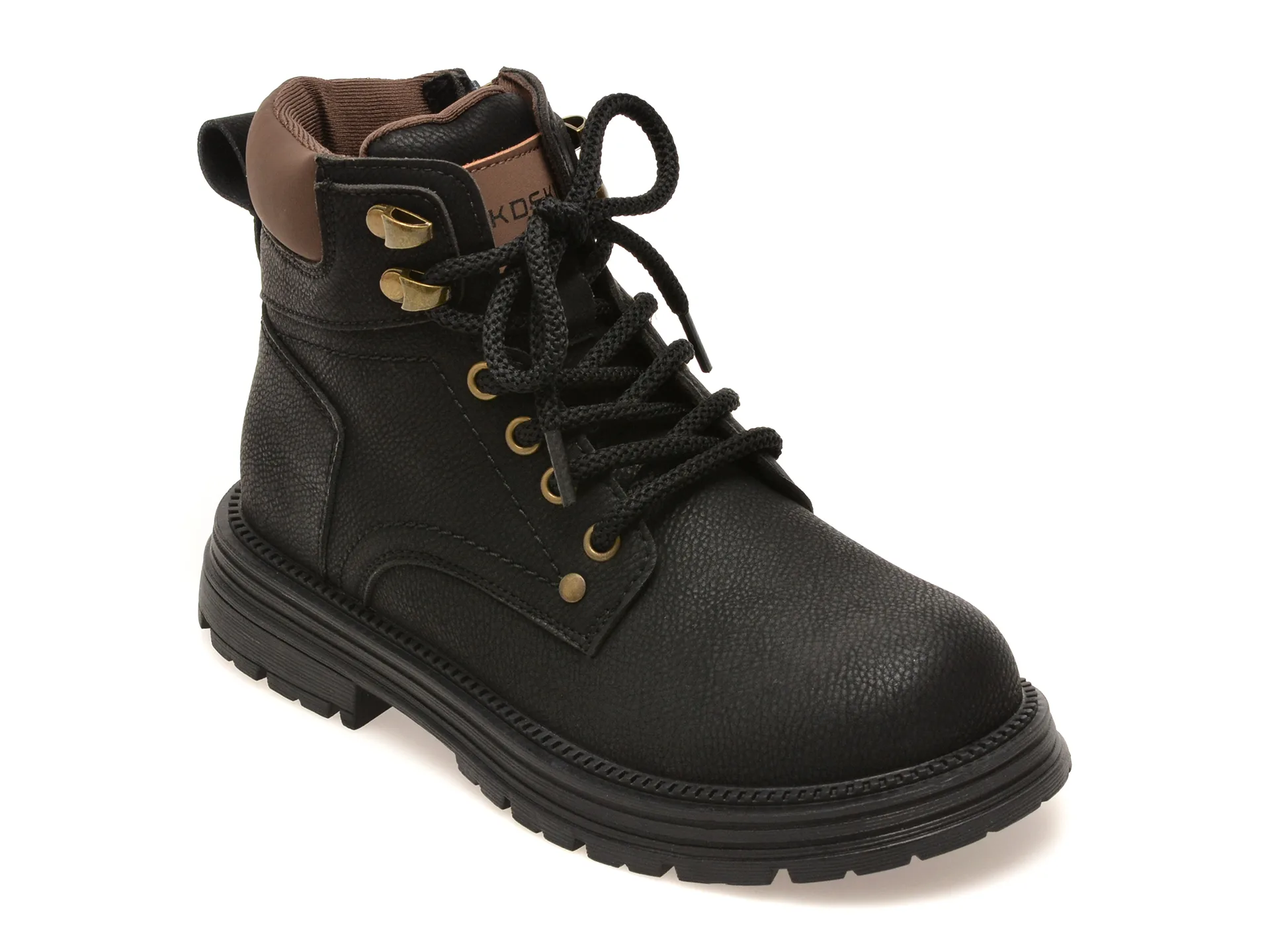 Ghete SELECTION KIDS negre, 52009, din piele naturala 1 Ghete SELECTION KIDS negre