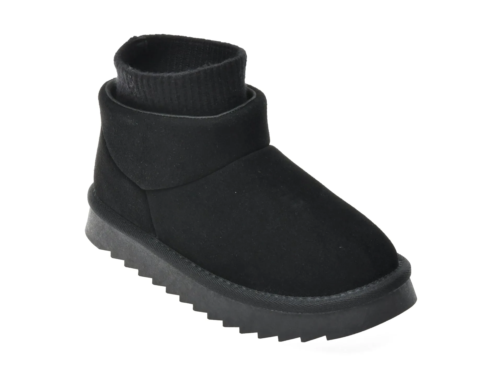 Ghete SELECTION KIDS negre, 6037, din piele intoarsa 1 Ghete SELECTION KIDS negre