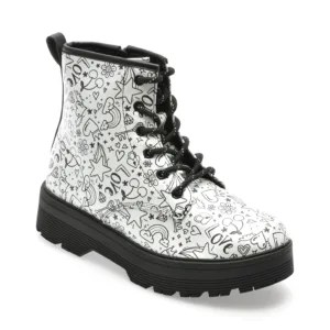 Ghete SKECHERS argintii